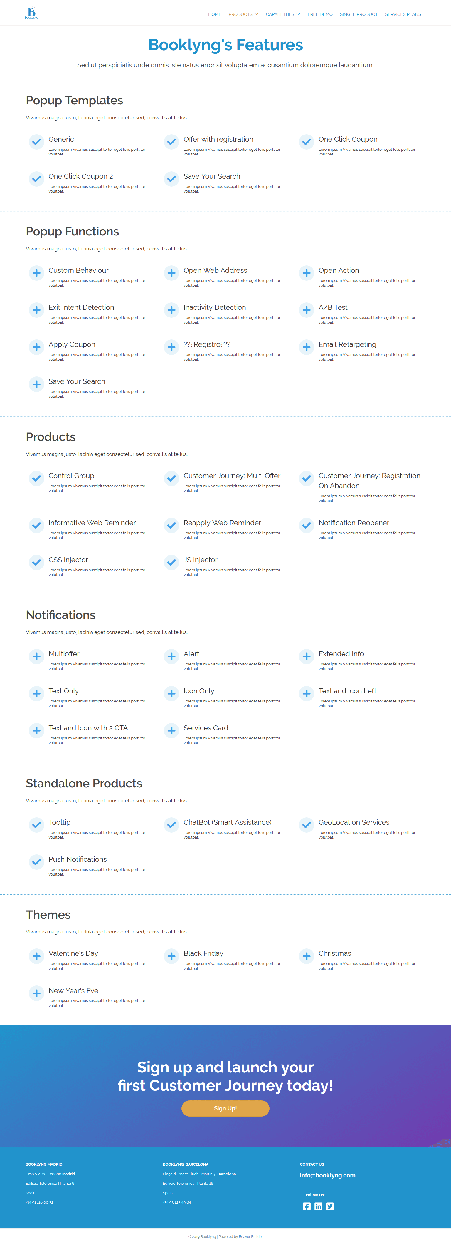 Booklyng Website. UI analysis, layout and development